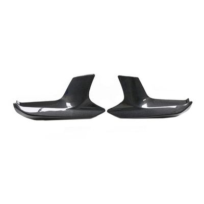 FOR BMW M5 F90 1 Pair Dry Carbon Front Bumper Splitters Front Down Flaps Corner Lip Protector For BMW F90 M5 2018